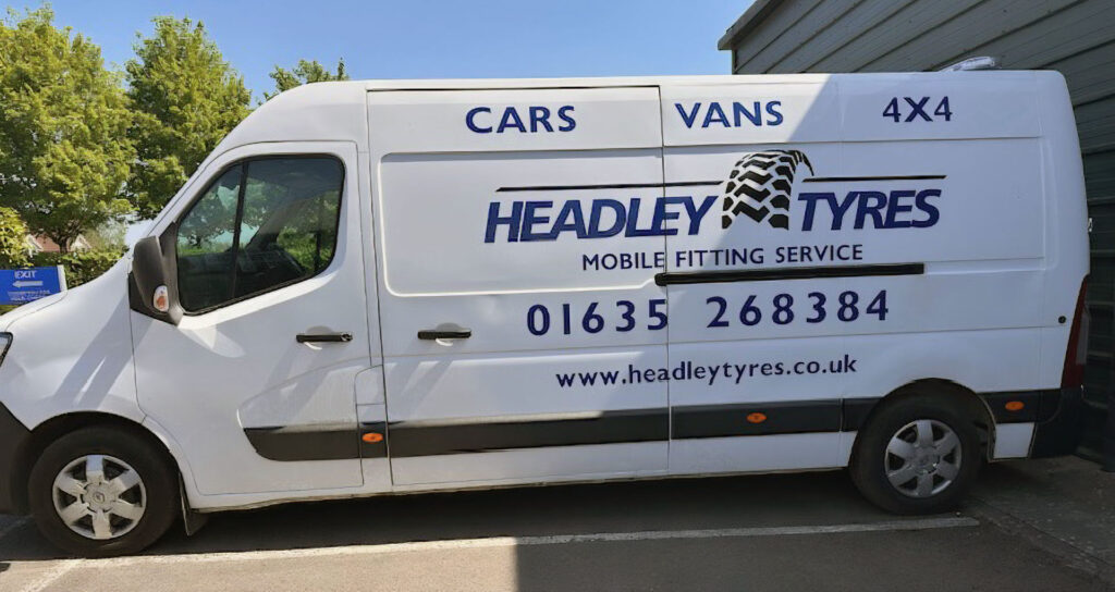 Headley Tyres mobile service.