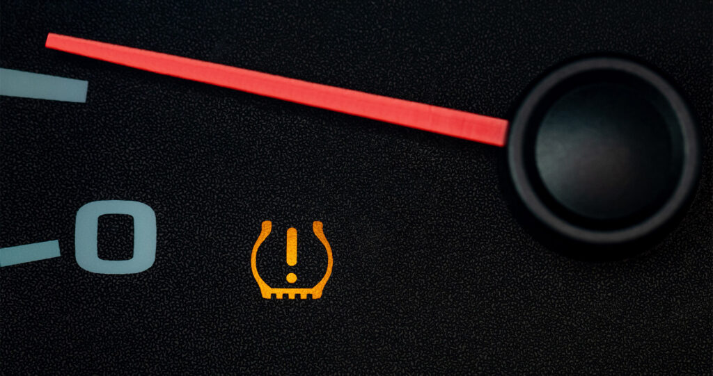 Tyre Pressure Monitoring System (TPMS) warning light.